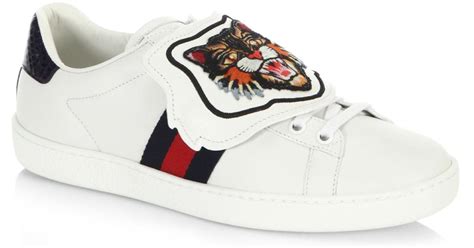 lion gucci sneaker|gucci embroidered sneakers.